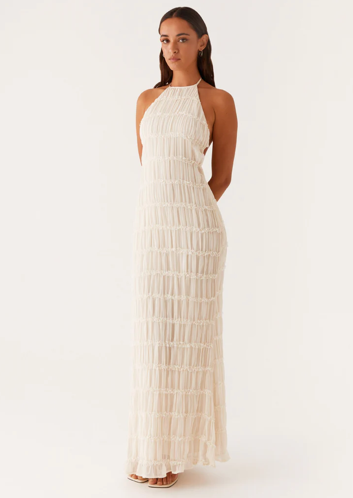 Vestido largo fluido Aumare Tropea para verano