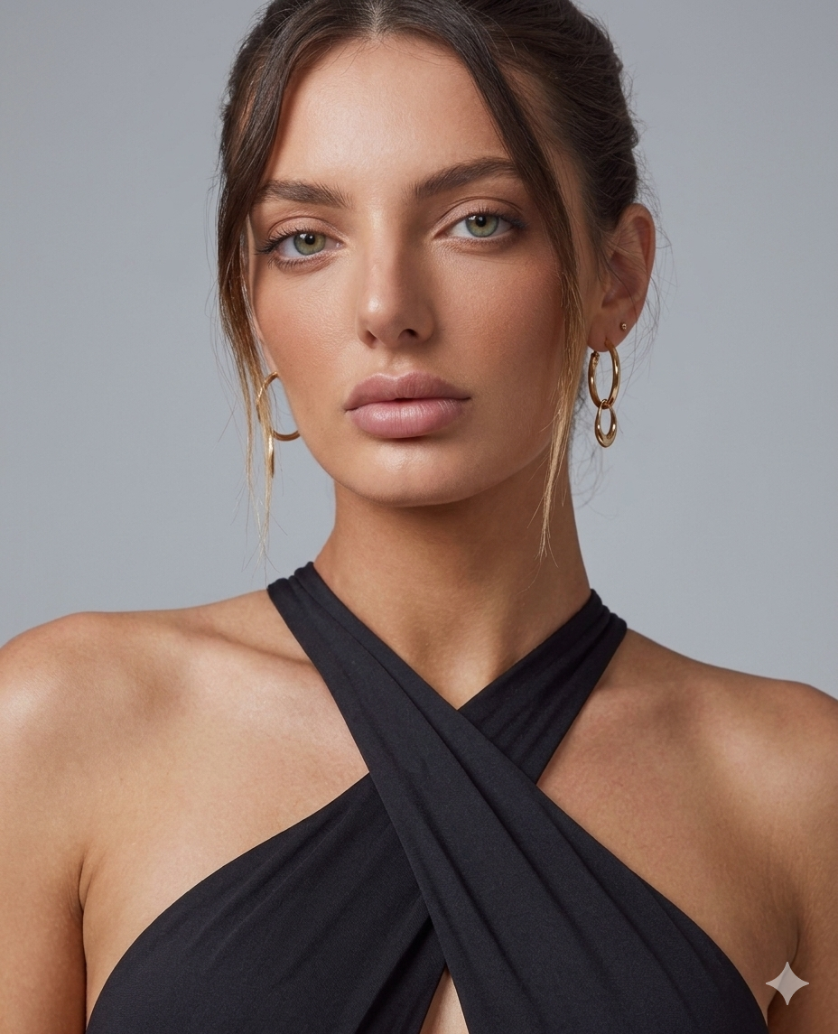 Traje de baño entero Aumare Bianca negro estilo resort de lujo