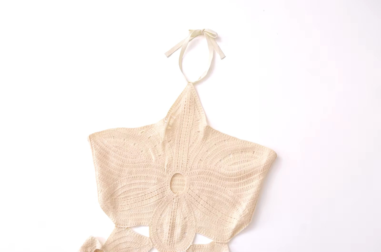 Vestido Aumare Folegandros tejido a mano playa