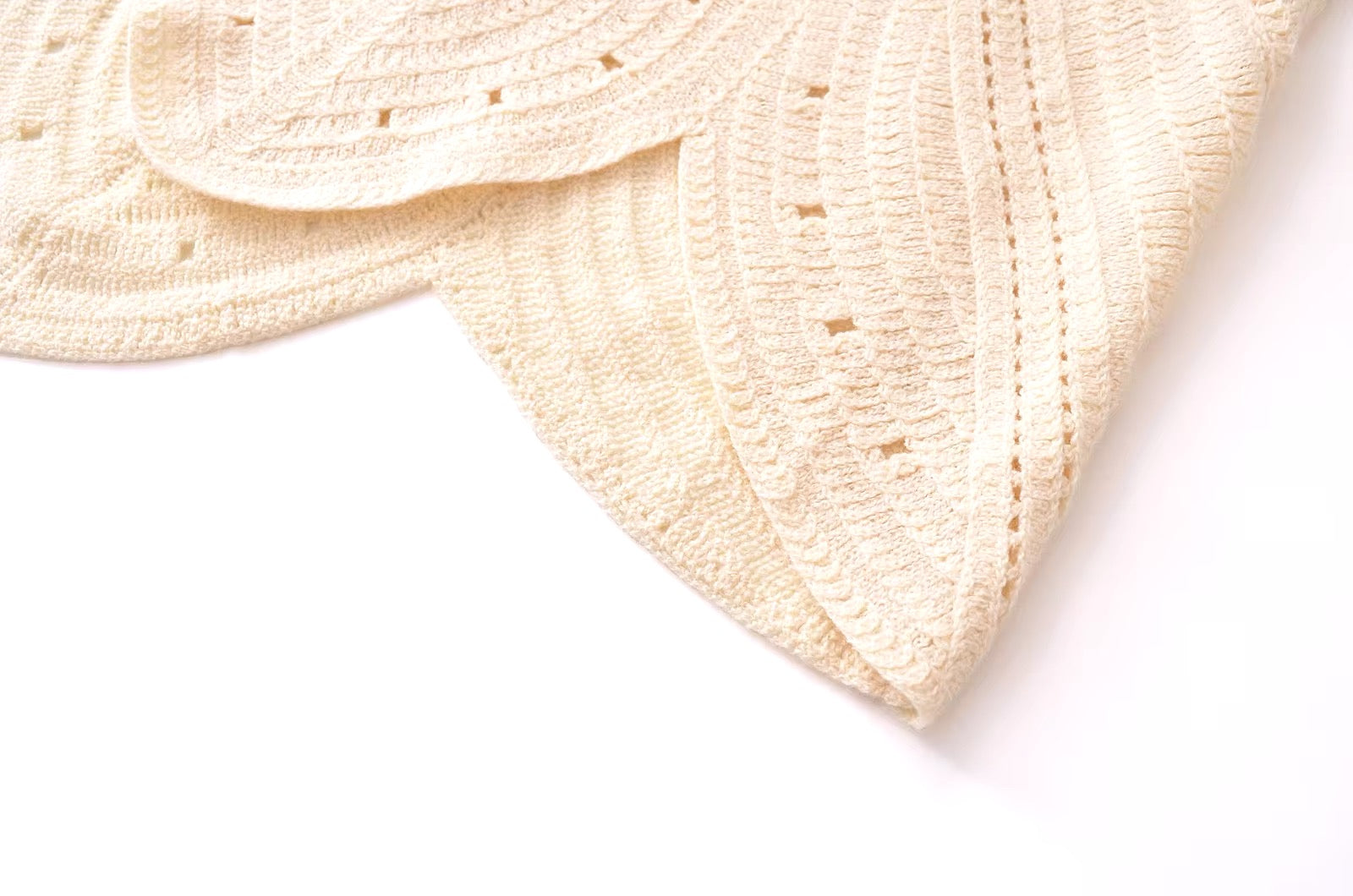 Vestido resort wear blanco a crochet Folegandros