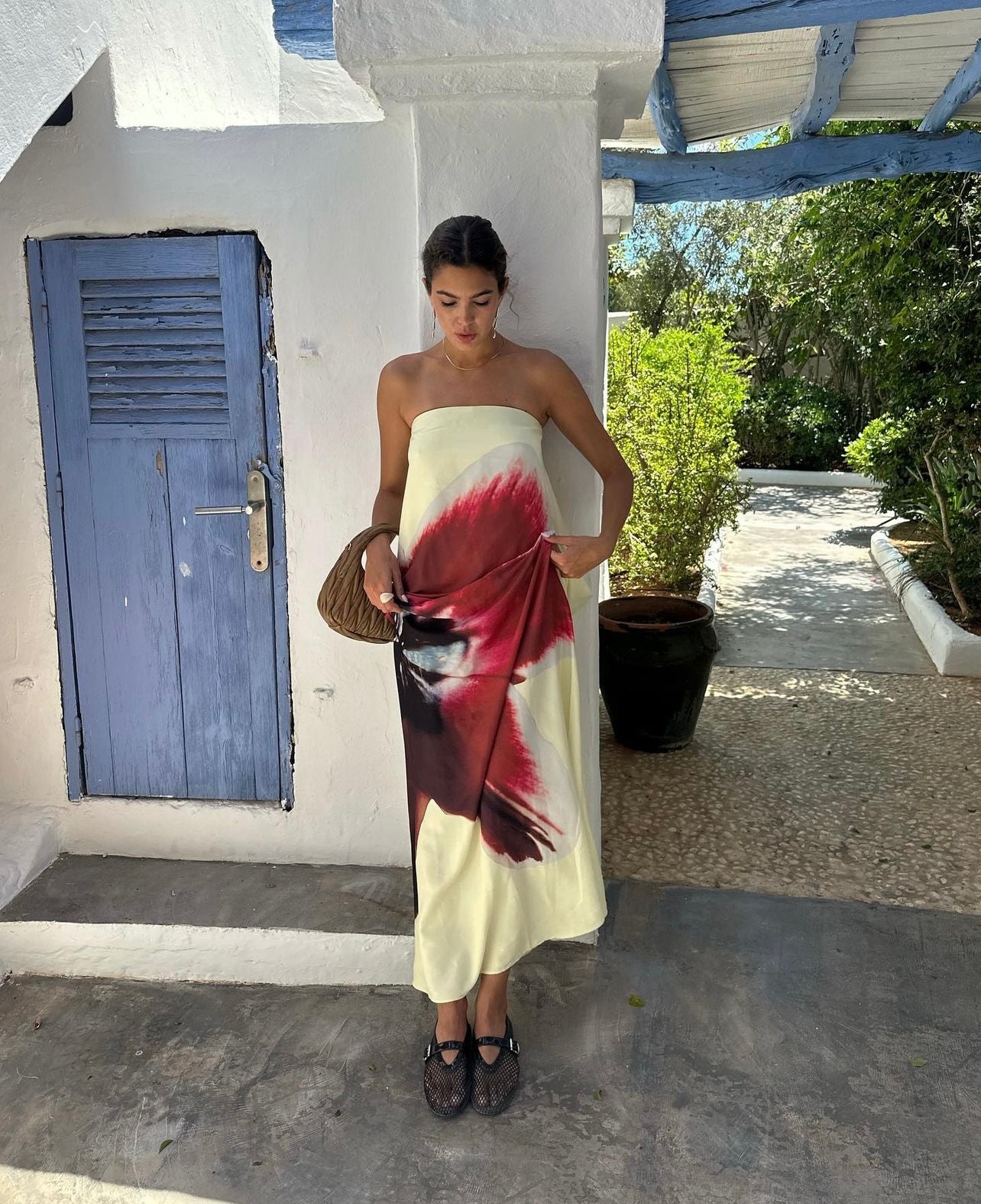 Vestido Aumare Paros resort wear de lujo