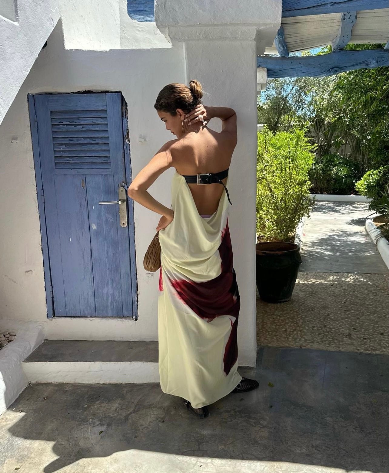 Vestido Aumare Paros - caída del vestido