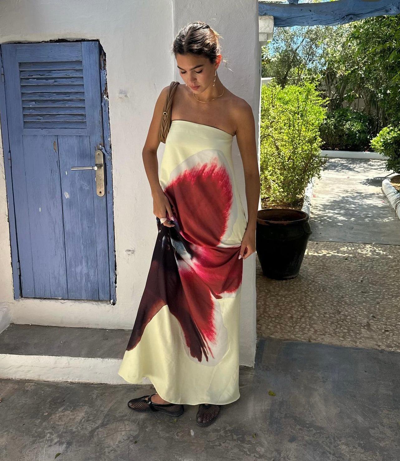 Vestido Aumare Paros largo fluido - look resort
