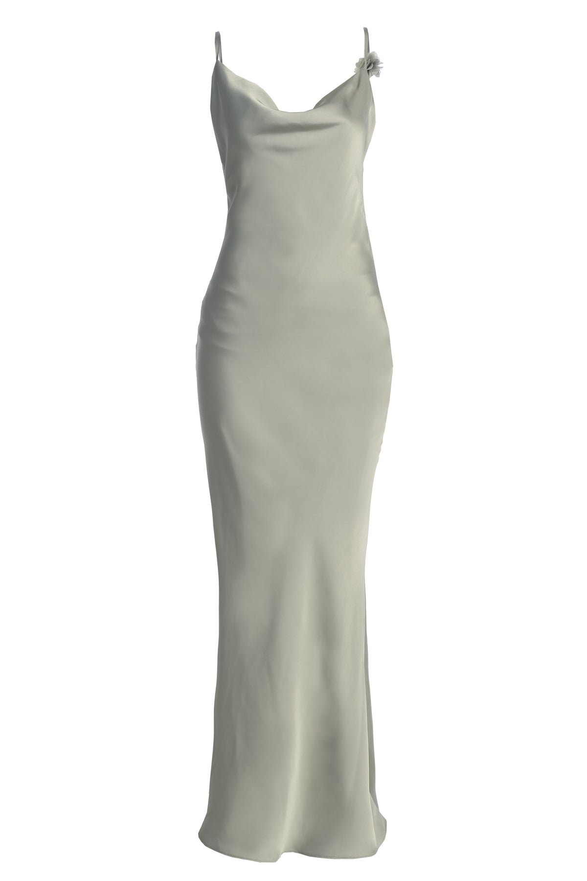 Vestido de satén Aumare Ischia para boda en la playa