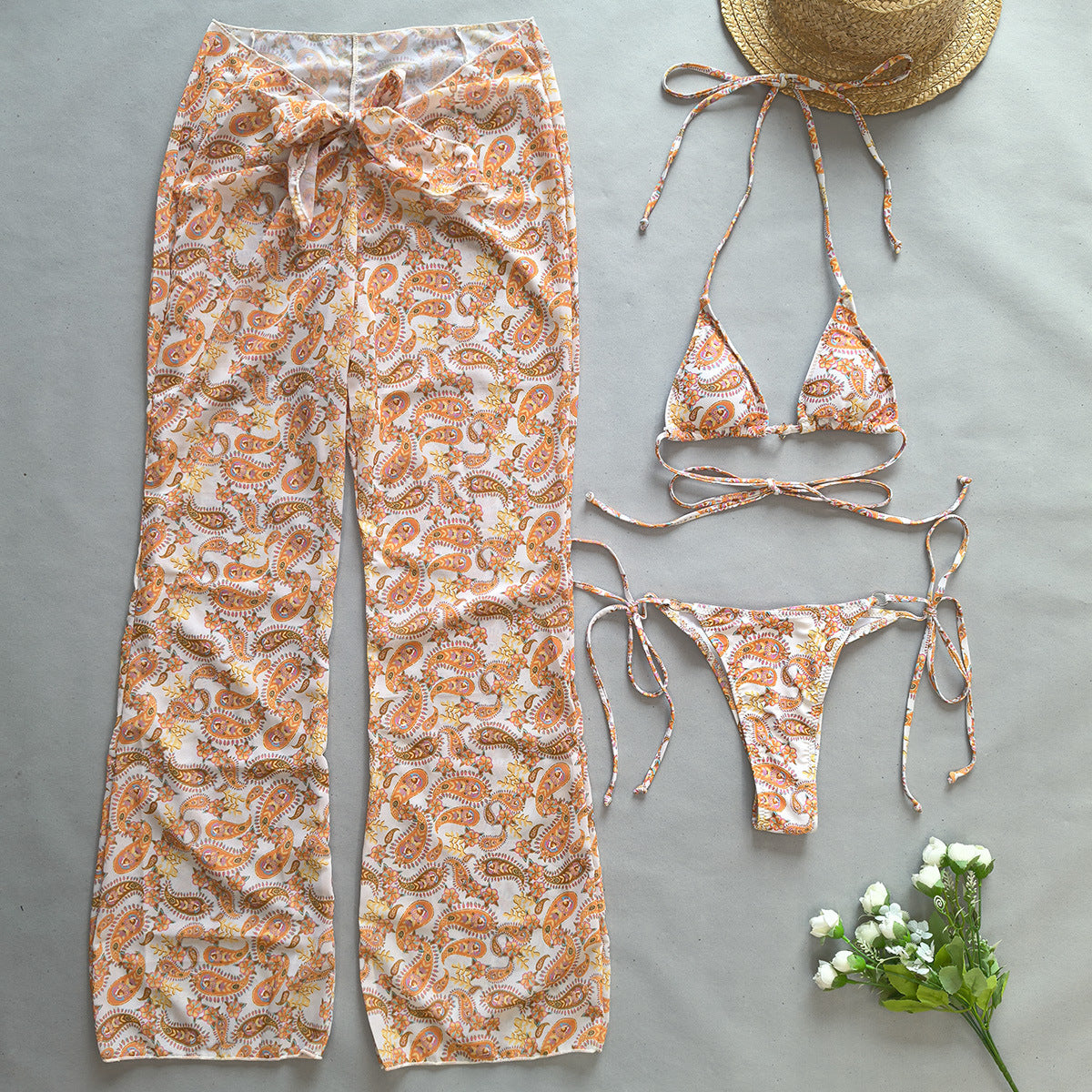 Conjunto Aumare Kos pantalón fluido completo