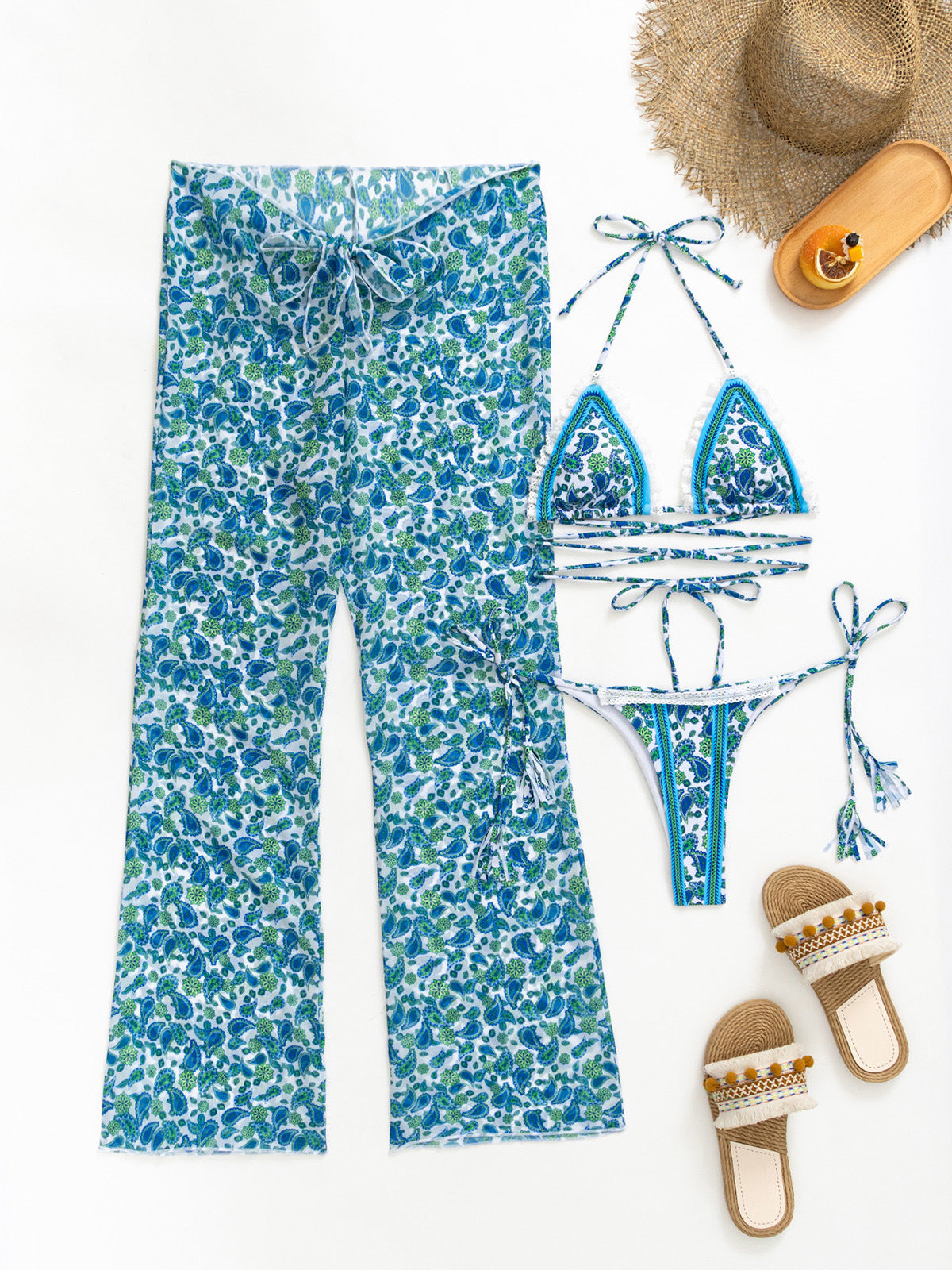 Conjunto Aumare Kos en la playa
