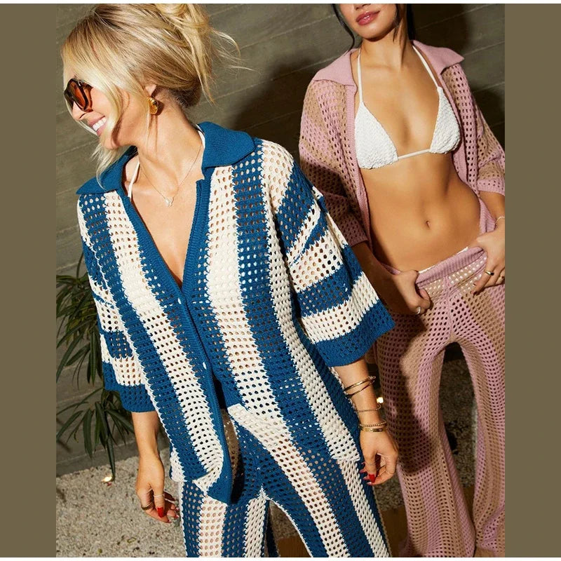 Salida de playa crochet conjunto resort Aumare Rincón de Guayabitos