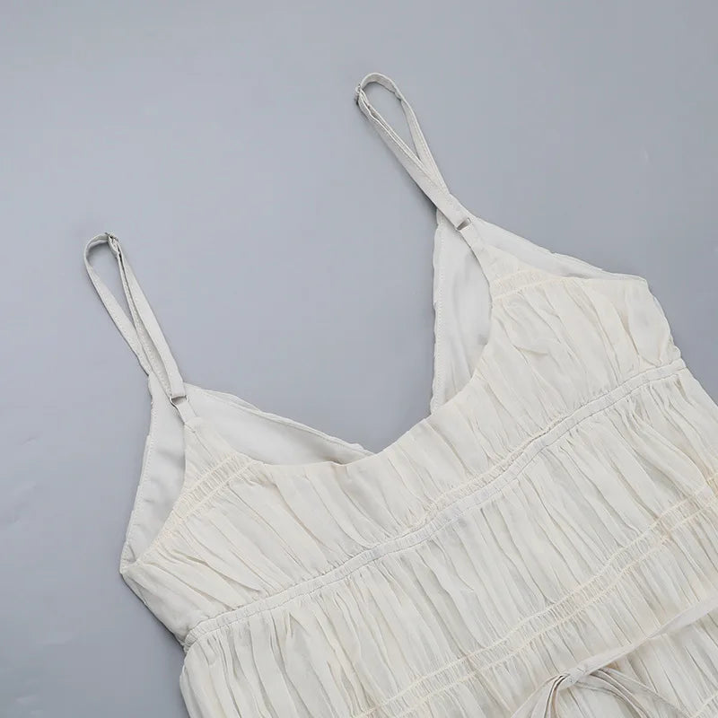 Vestido blanco fluido Aumare Maratea playa