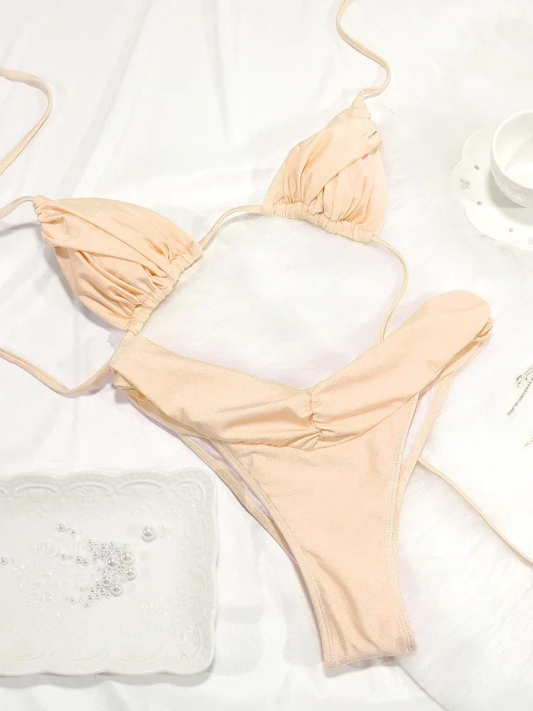 Parte superior del bikini Médano con tiras finas