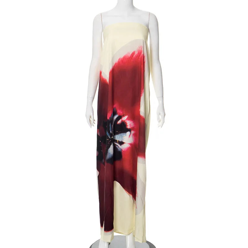 Vestido Aumare Paros floral - vista de cuerpo completo
