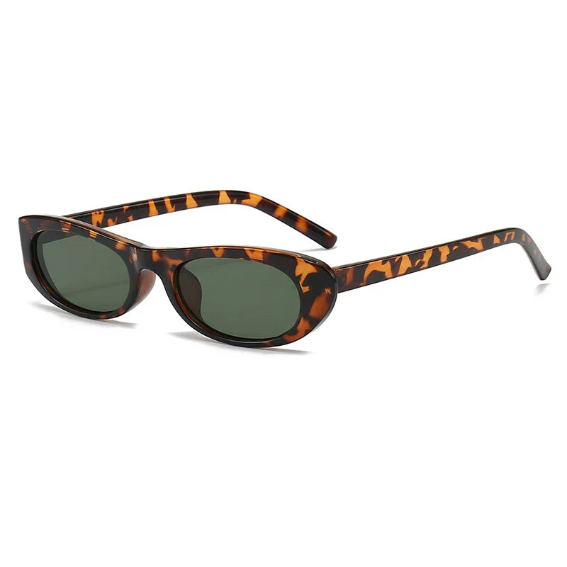 Lentes de sol Aumare Ses Salines en montura leopardo con lentes verdes