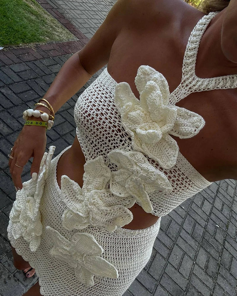 Vestido Aumare Skiathos resort wear de lujo