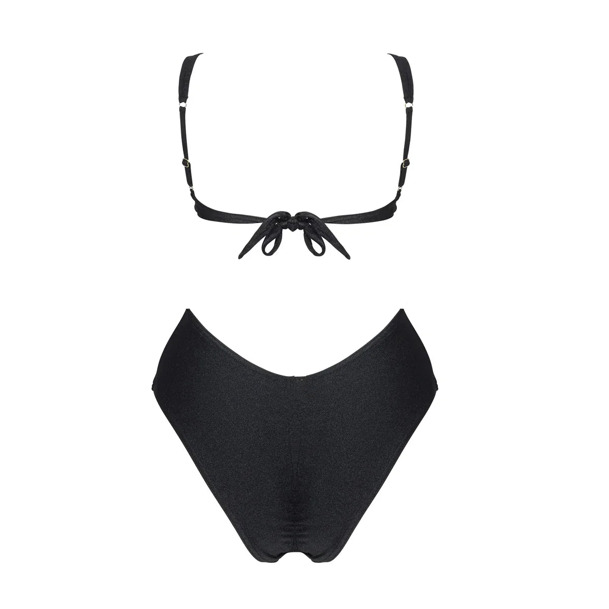 Conjunto bikini Aumare Las Gatas en negro para playa