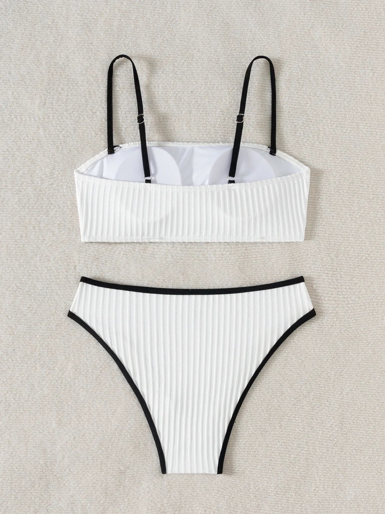 Bikini hot pant Aumare Puerto Escondido tiro alto blanco