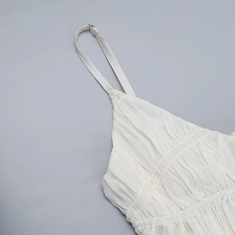 Vestido blanco elegante Aumare para el verano