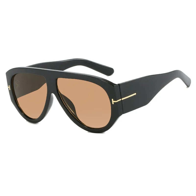 Gafas Aumare Nice color negro y marrón vista lateral