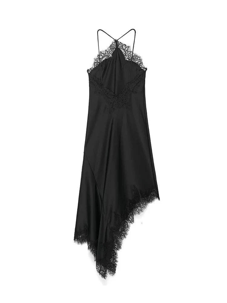 Vestido de satén Aumare Cap-Ferrat para la playa