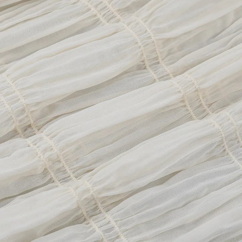 Vestido Aumare Maratea blanco verano playa