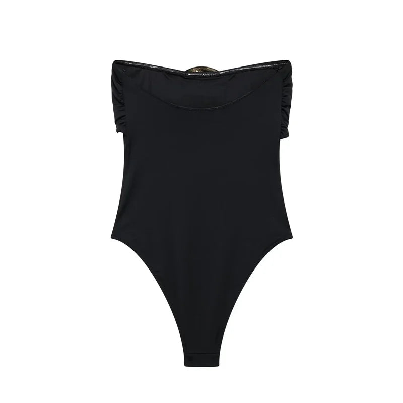 Traje de baño entero Aumare Naomi detalle de tela