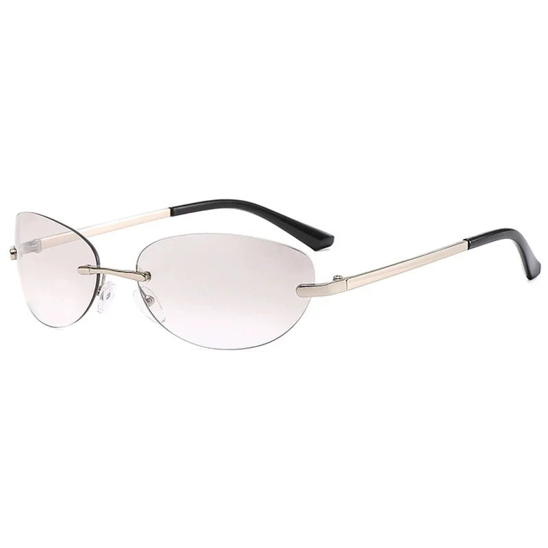 Gafas de sol Aumare Antibes vista lateral montura metálica plateada