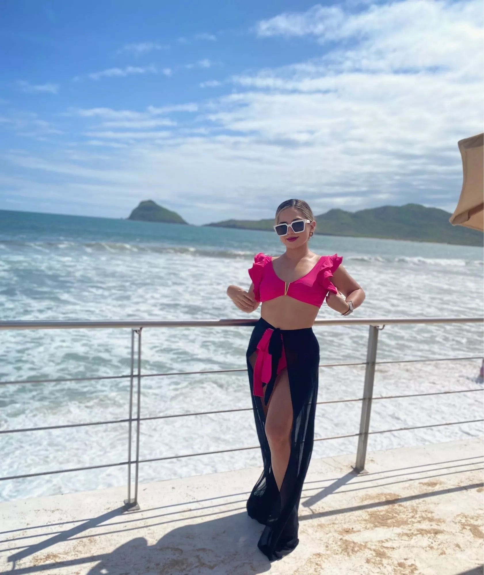 Bikini playa Aumare Audrey rosa intenso