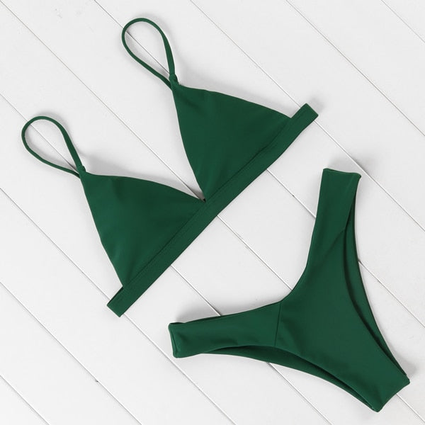 Bikini Aumare Sophia en verde militar