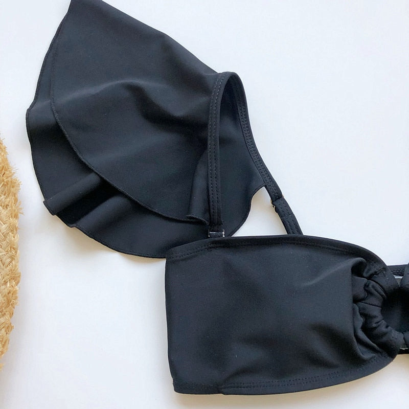 Bikini Talitha volados off-shoulder elegante
