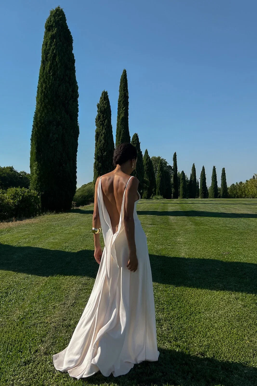 Vestido Aumare Lerici blanco de inspiración resort