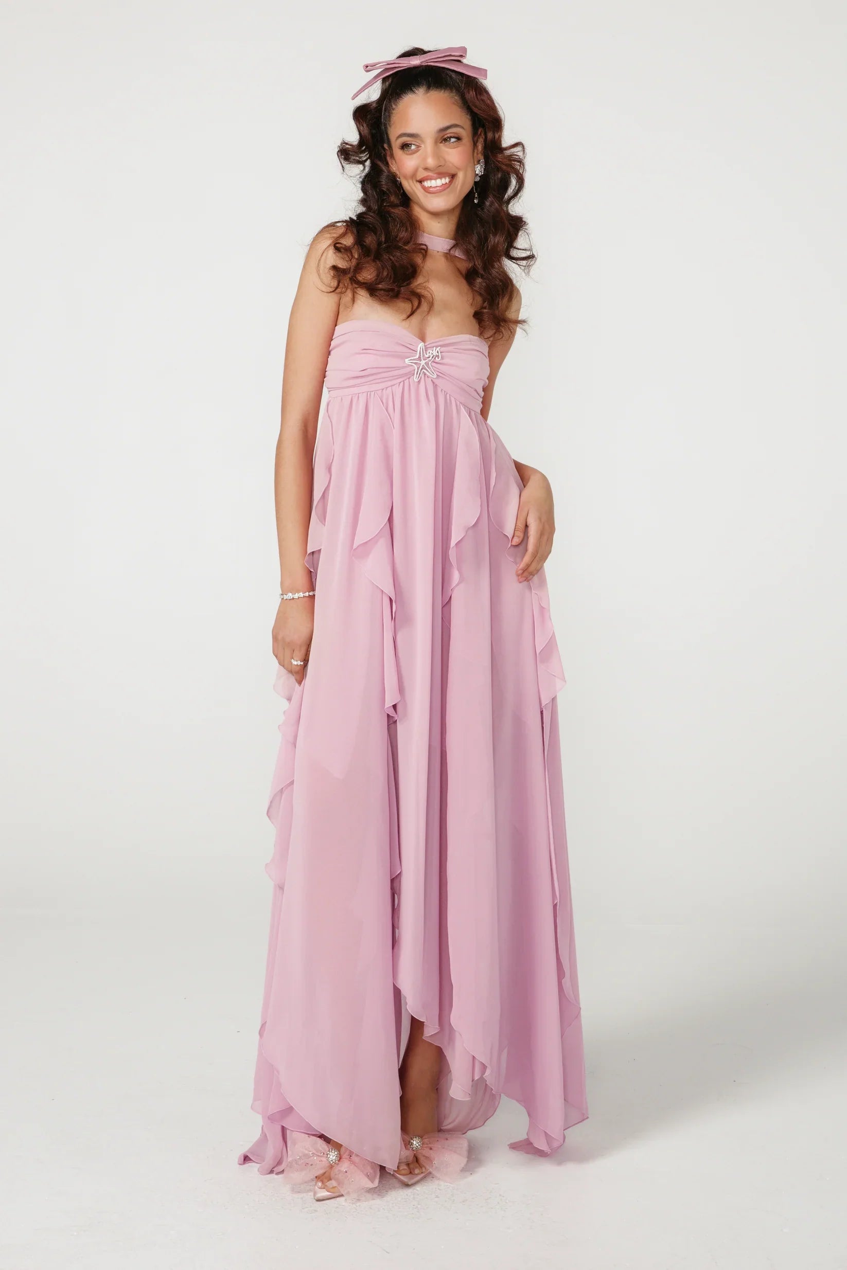 Vestido Aumare Beaulieu en color rosa