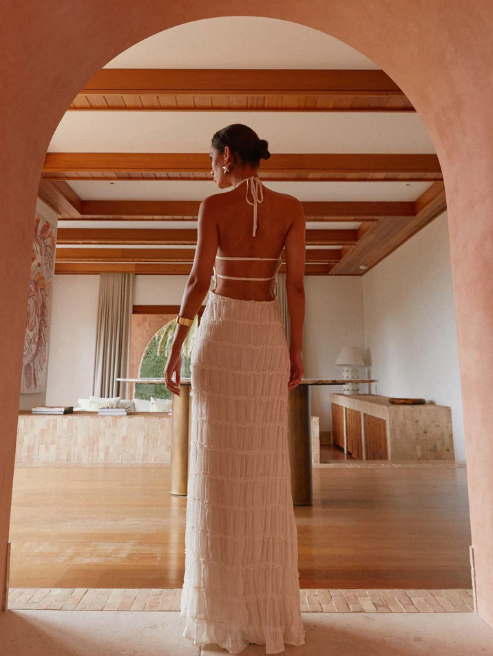 Vestido Aumare Tropea caída fluida estilo resort