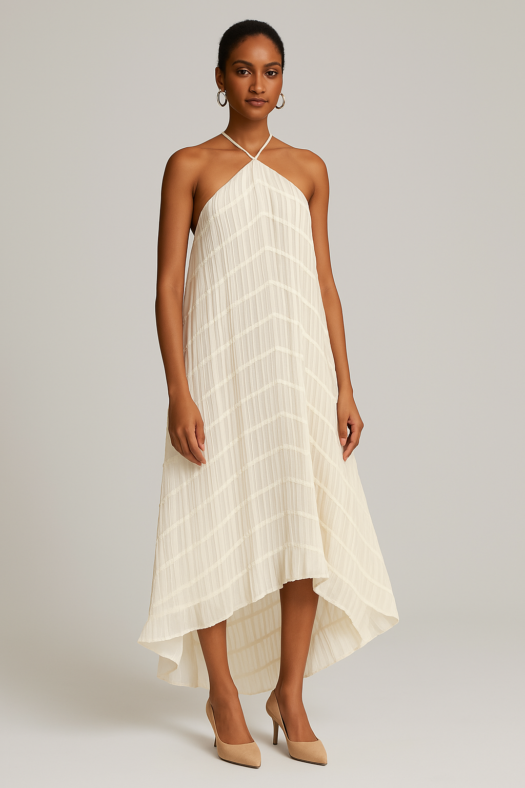 Vestido Aumare Polignano de corte midi, resort wear de lujo