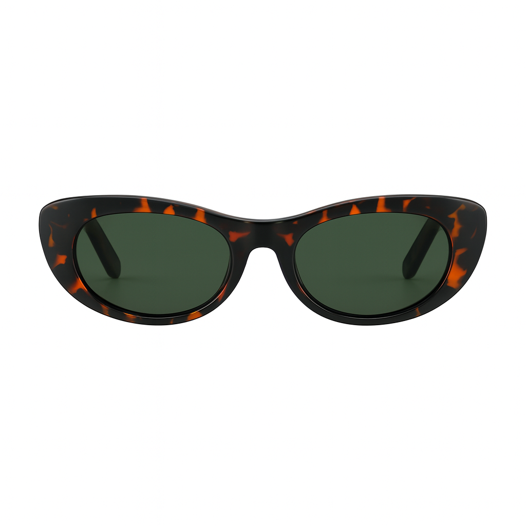 Lentes de sol Aumare Ses Salines de acetato sobre fondo editorial de resort