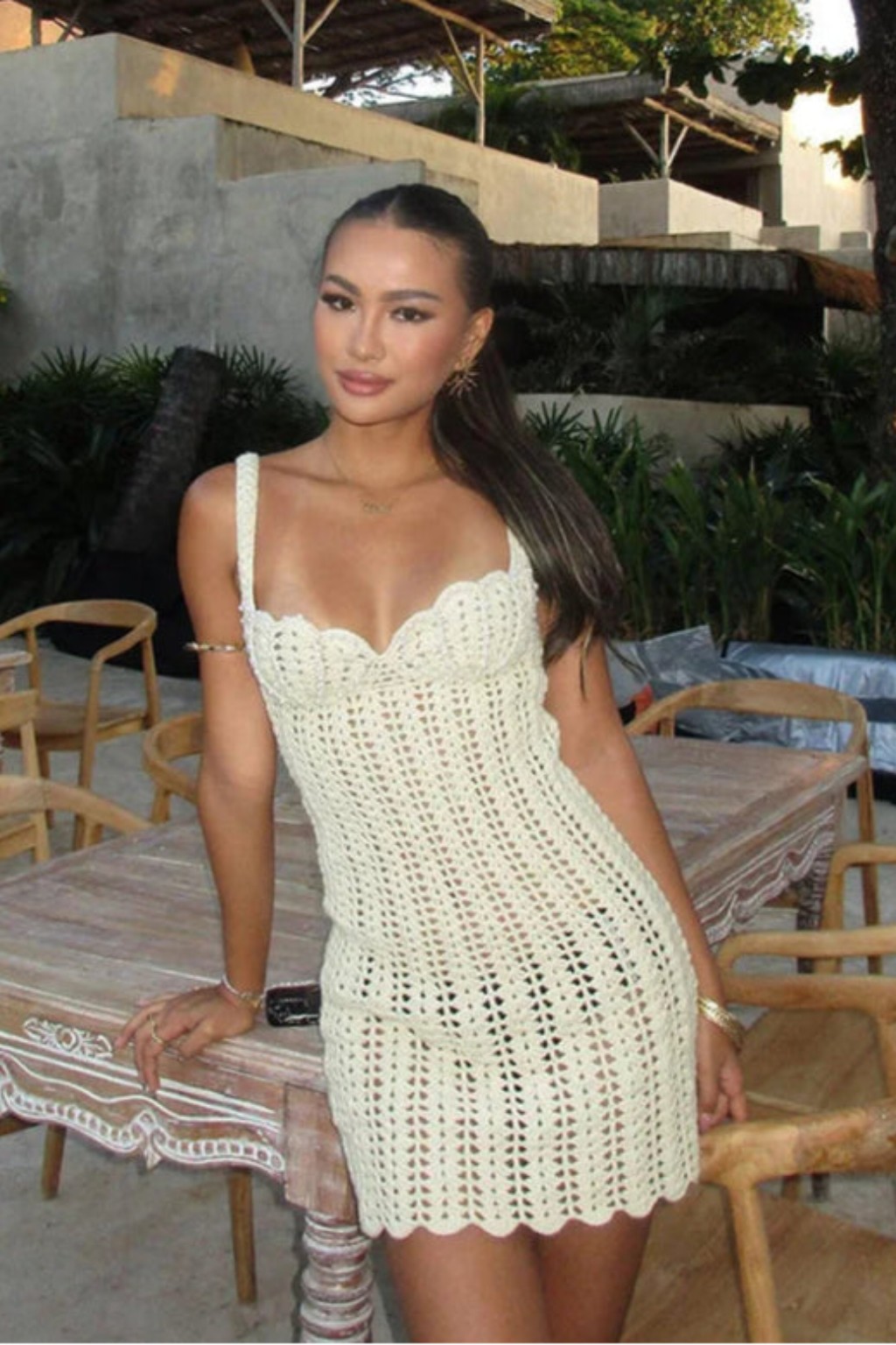 Vestido Aumare Spetses corto de resort