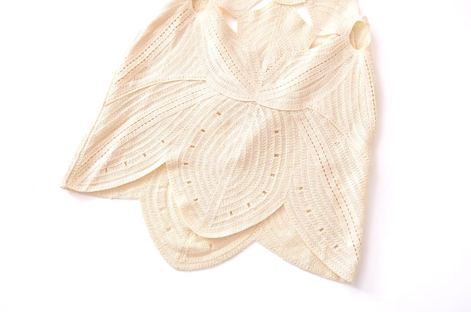 Vestido resort de lujo Folegandros blanco halter
