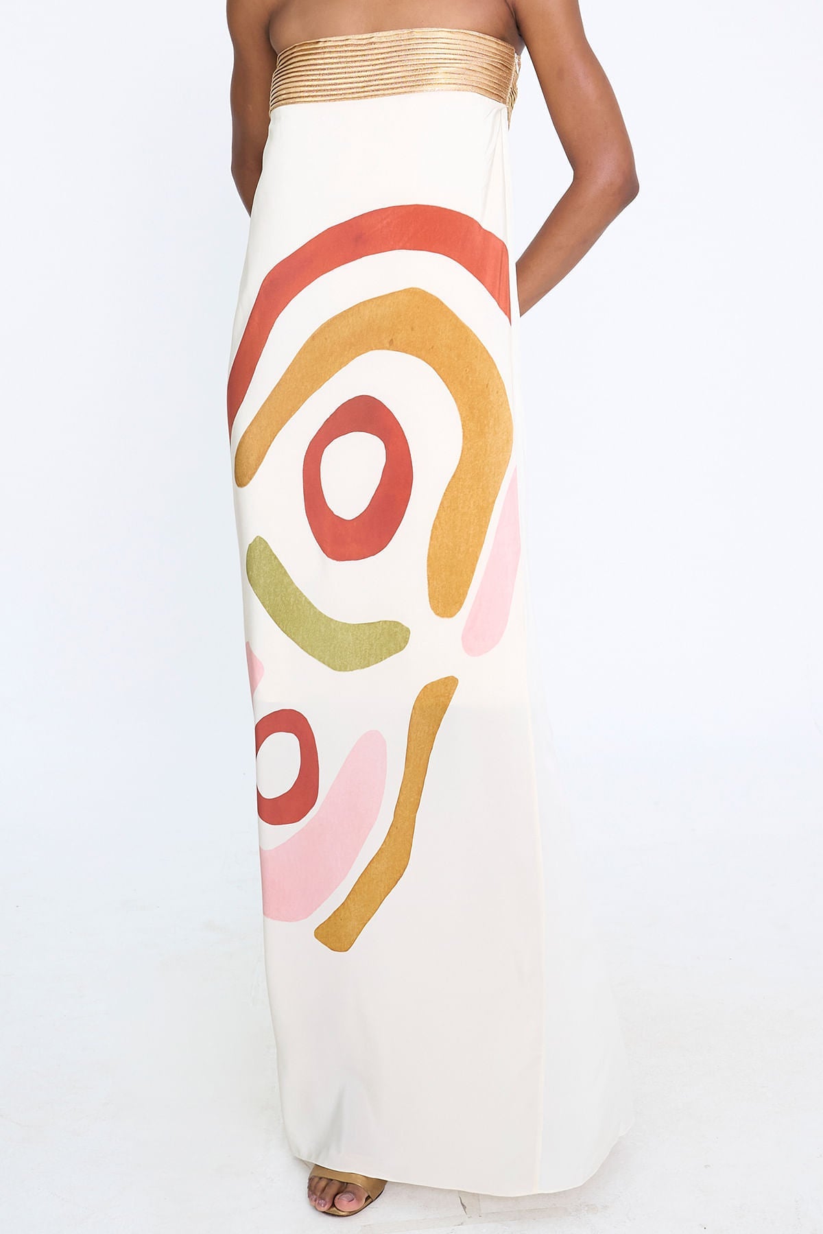 Vestido largo Aumare Taormina resort wear de lujo