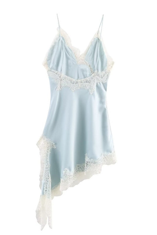 Vestido lencero Aumare Sardegna azul claro