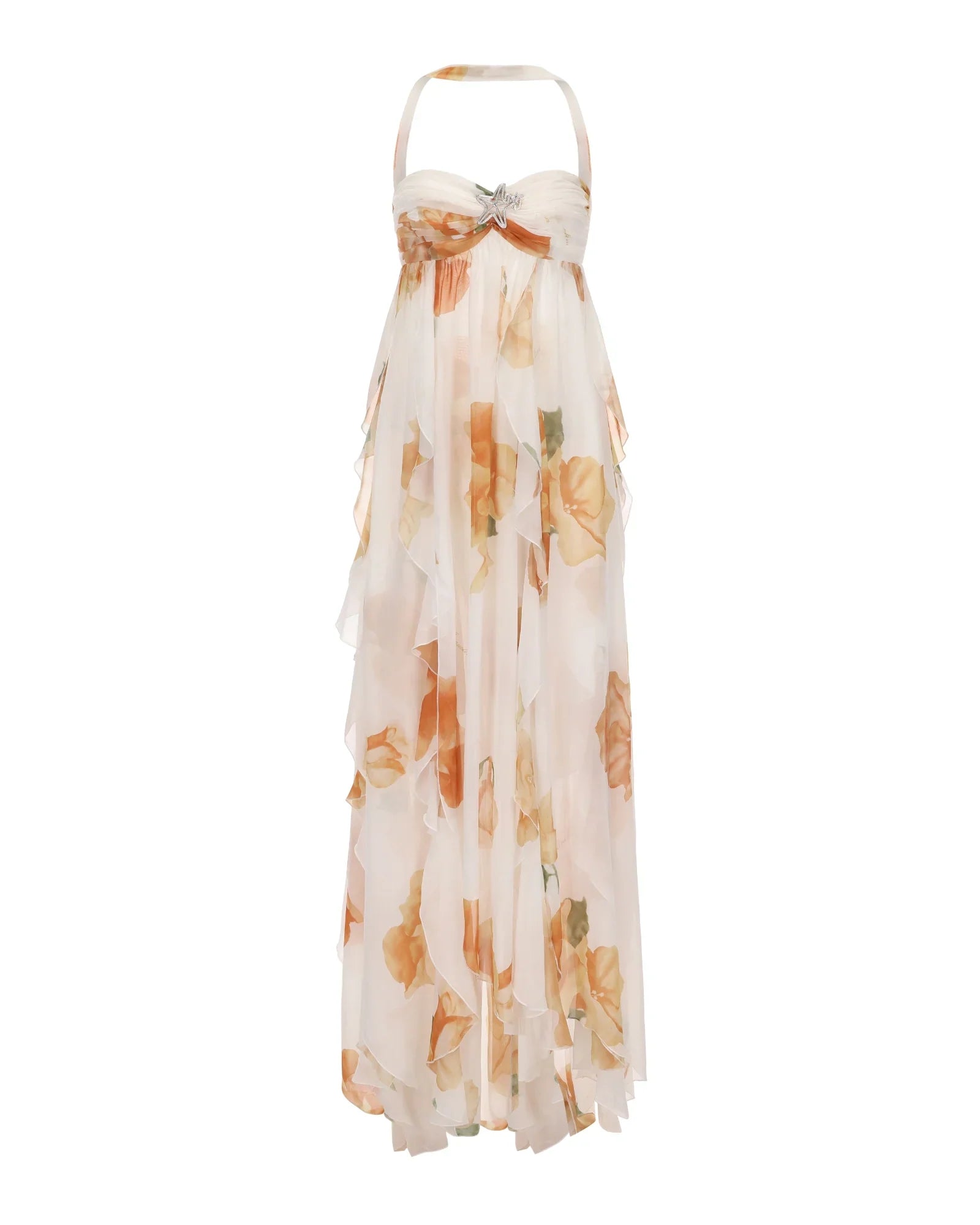 Vestido Aumare Beaulieu floral de cuerpo entero