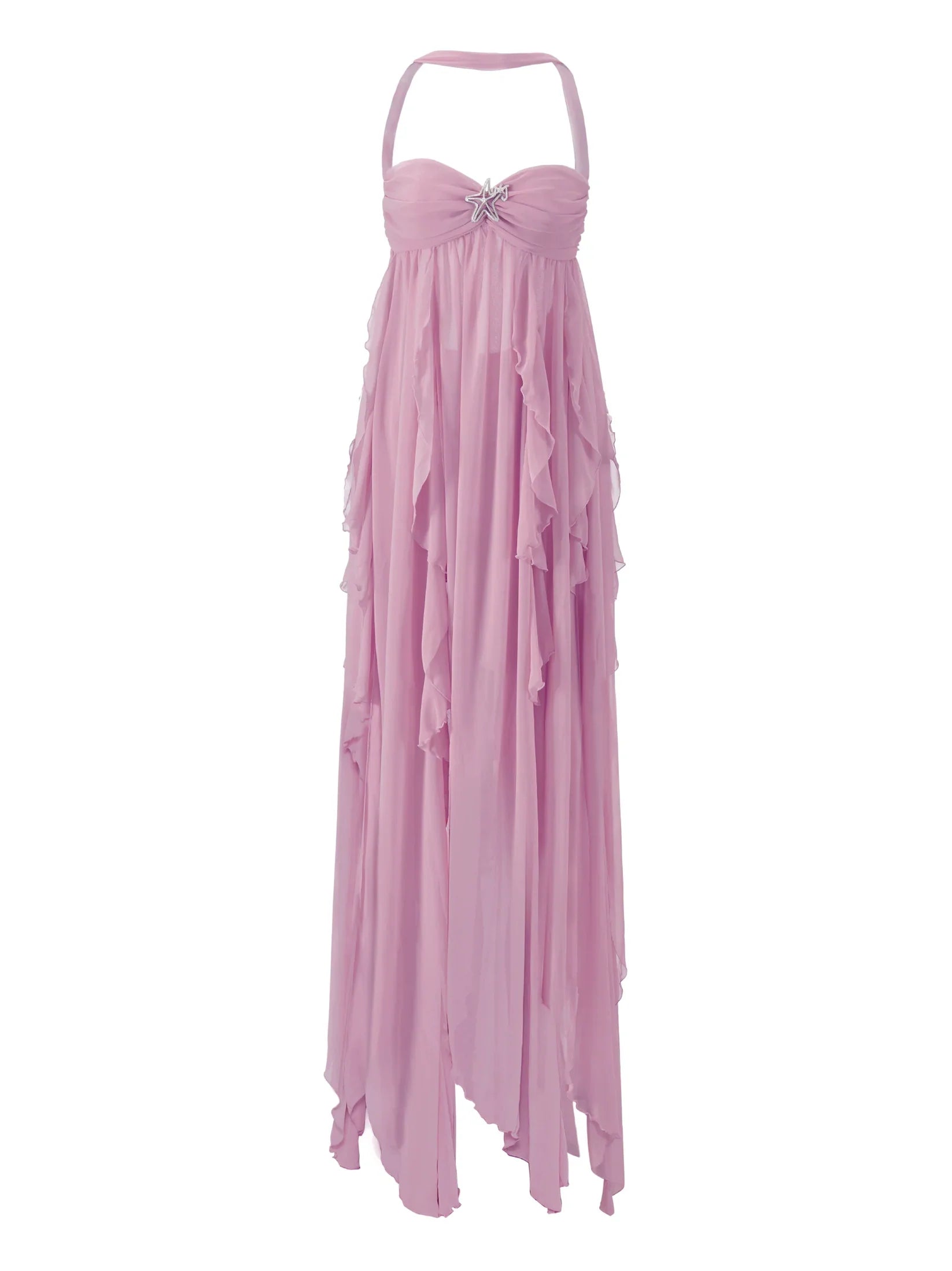 Vestido Aumare Beaulieu en tono malva