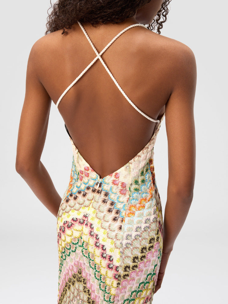 Vestido Aumare Anacapri de playa, vista de espalda