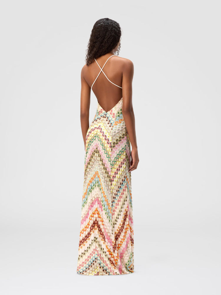 Vestido Aumare Anacapri resort wear, vista lateral