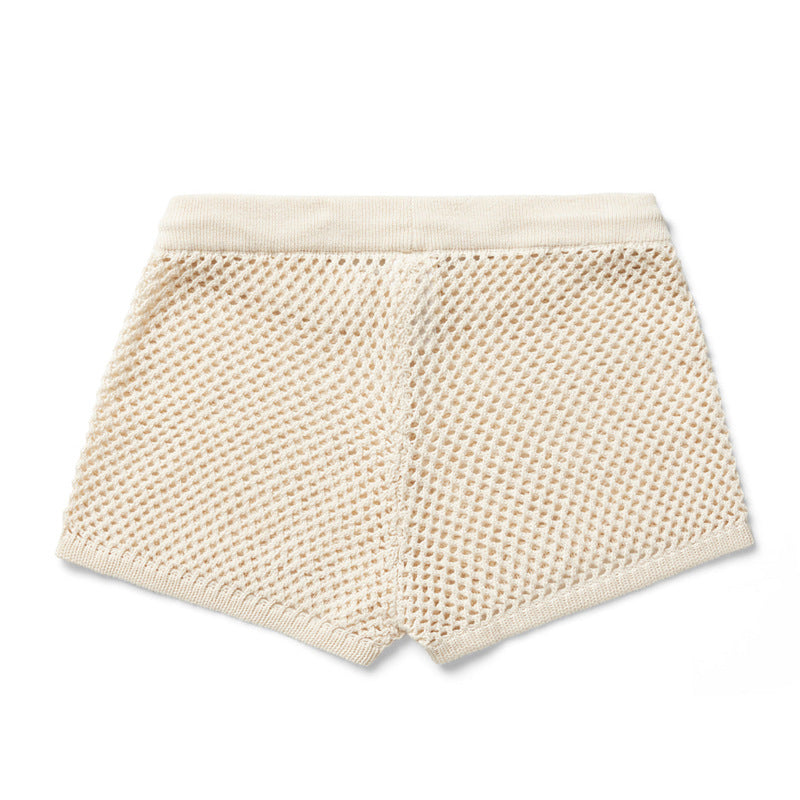 Conjunto de playa Aumare Xpu-Ha tejido color crema