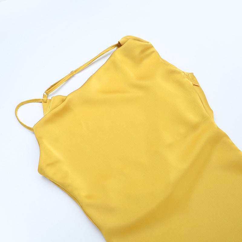 Vestido Aumare Panarea detalle de tirantes ajustables