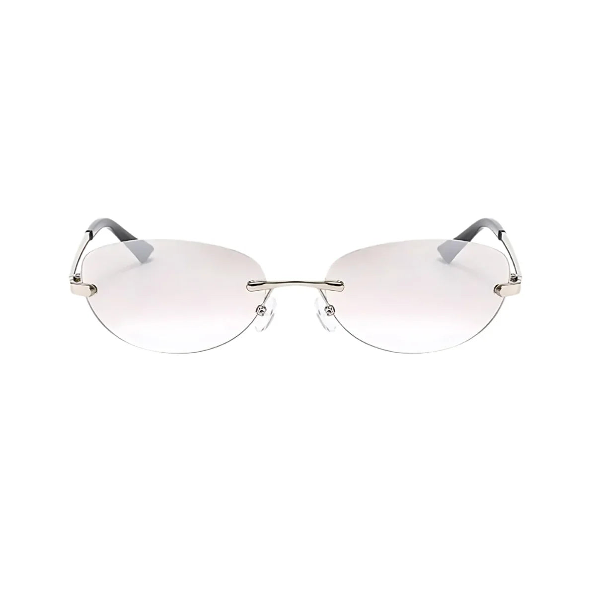 Lentes de sol Aumare Antibes plateadas montura oversized sin marco