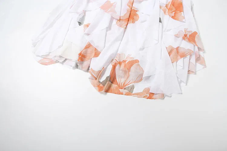 Vestido Aumare Bandol corto floral — vista detallada