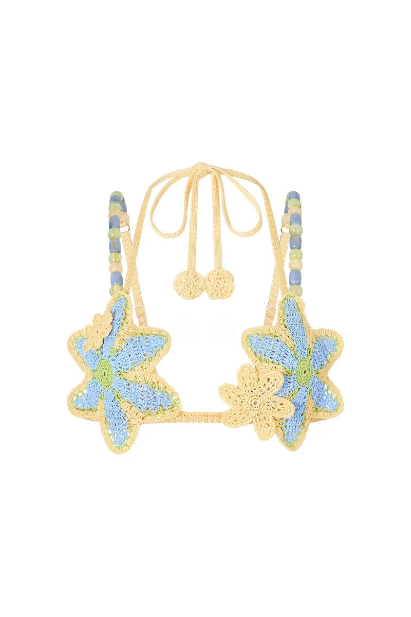 Conjunto Cuixmala tejido calado para la playa — AUMARE