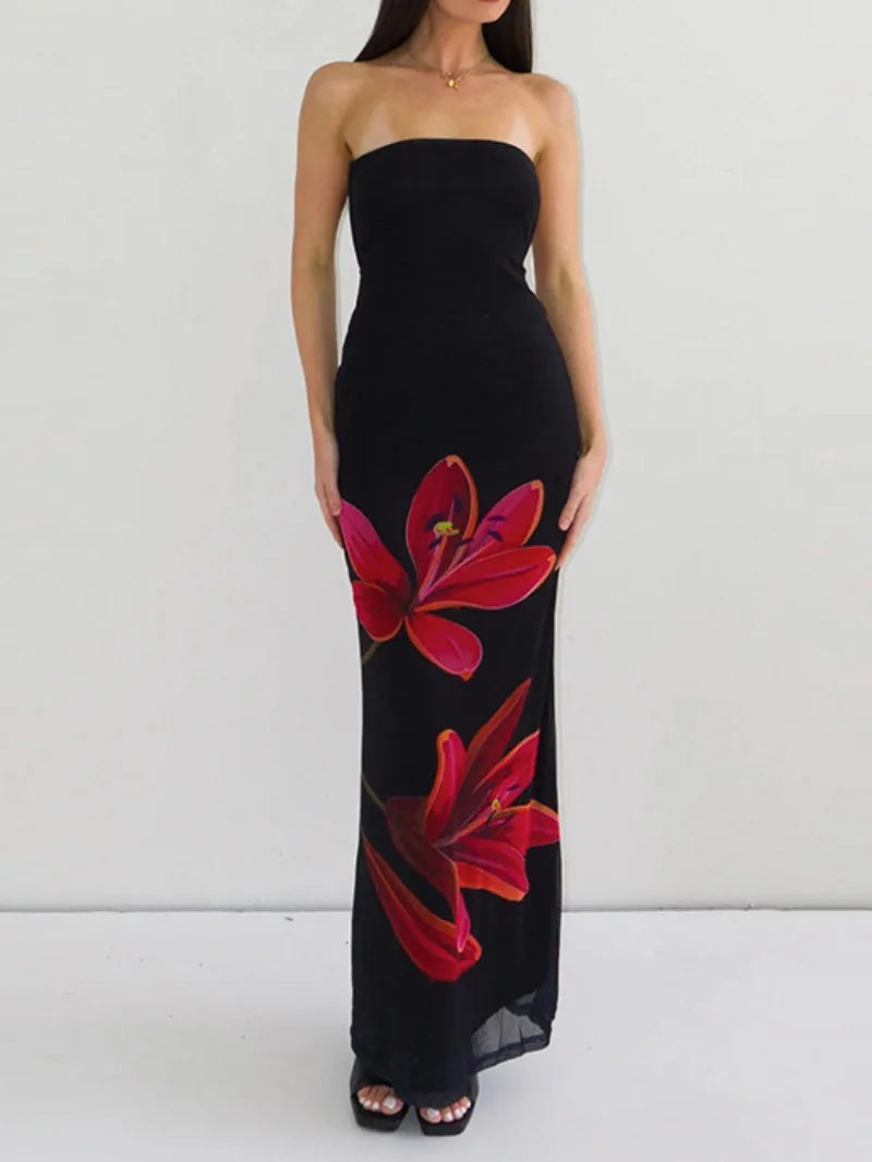 Vestido Aumare Zante detalle de tela fluida