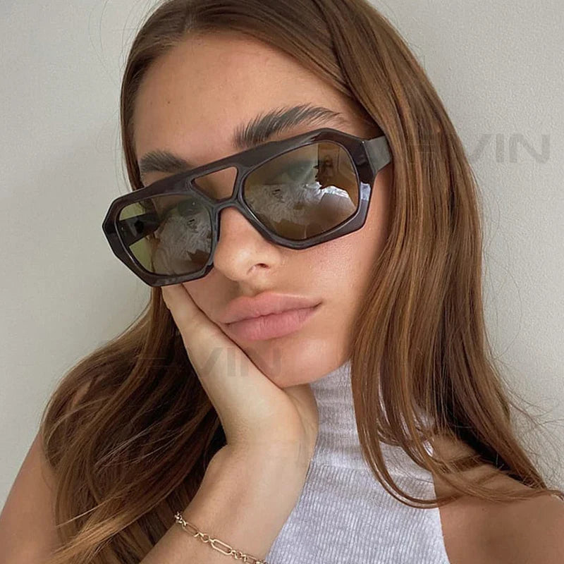 Gafas de sol Aumare Es Vedrà estilo oversized de lujo