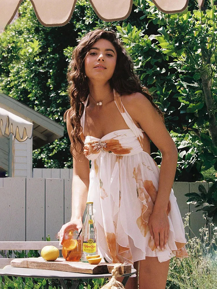 Vestido Aumare Bandol Floral — vista frontal