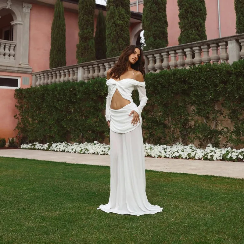 Vestido Aumare Porquerolles textura del tejido fluido