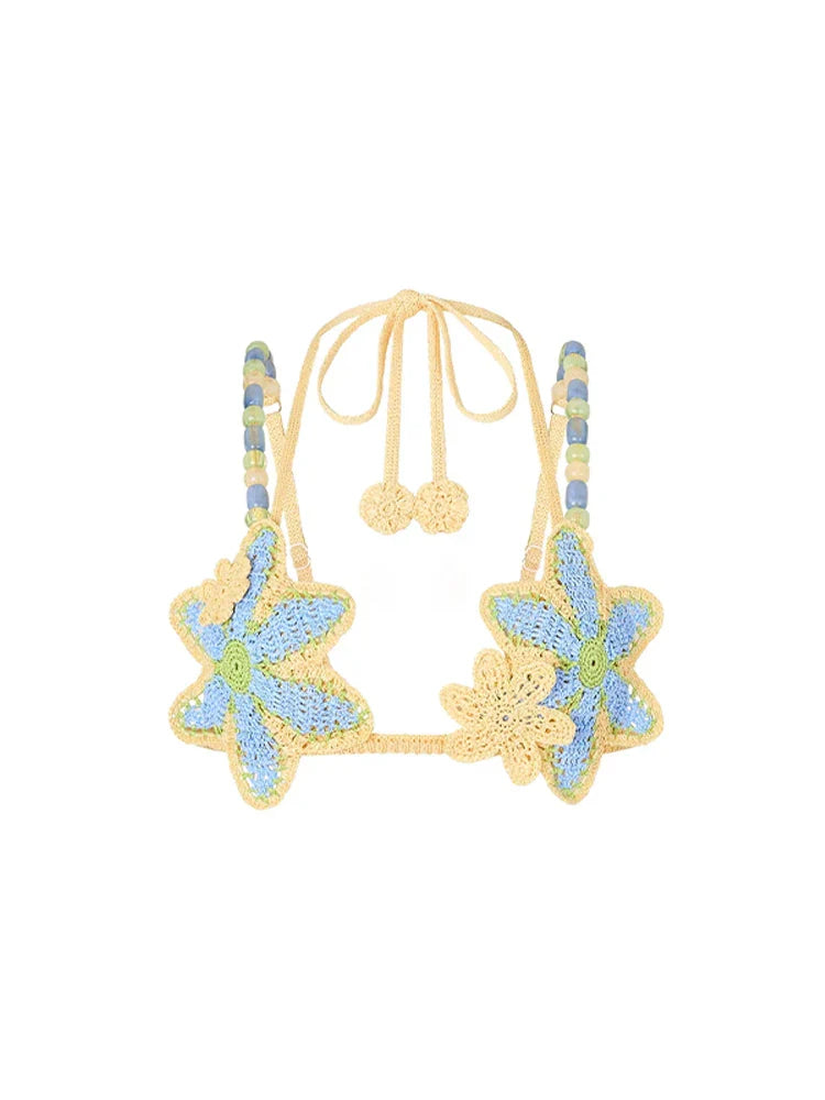 Top y falda Cuixmala crochet artesanal — AUMARE